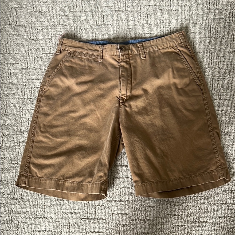 Polo by Ralph Lauren Tan Flat Front Shorts